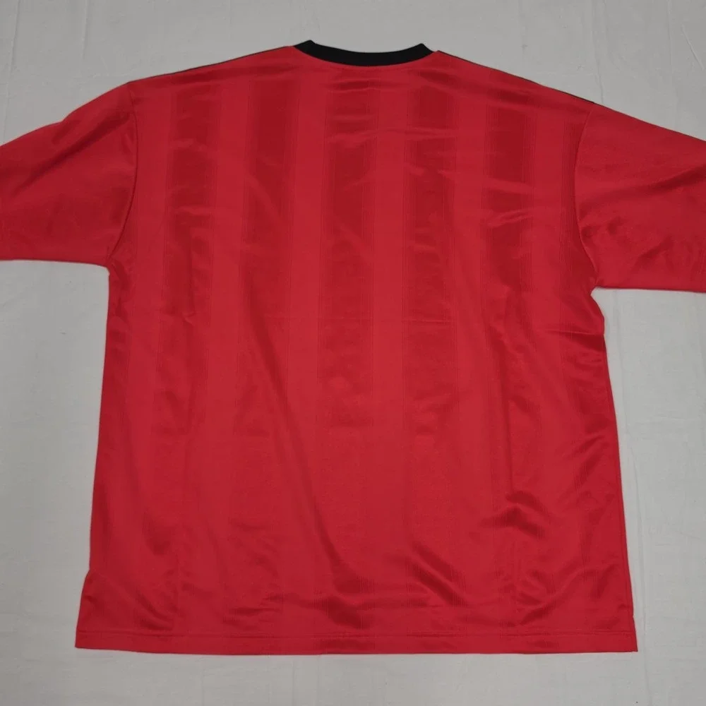 Adidas Jacquard Jersey Red Black JW5881 Men's Size XLarge